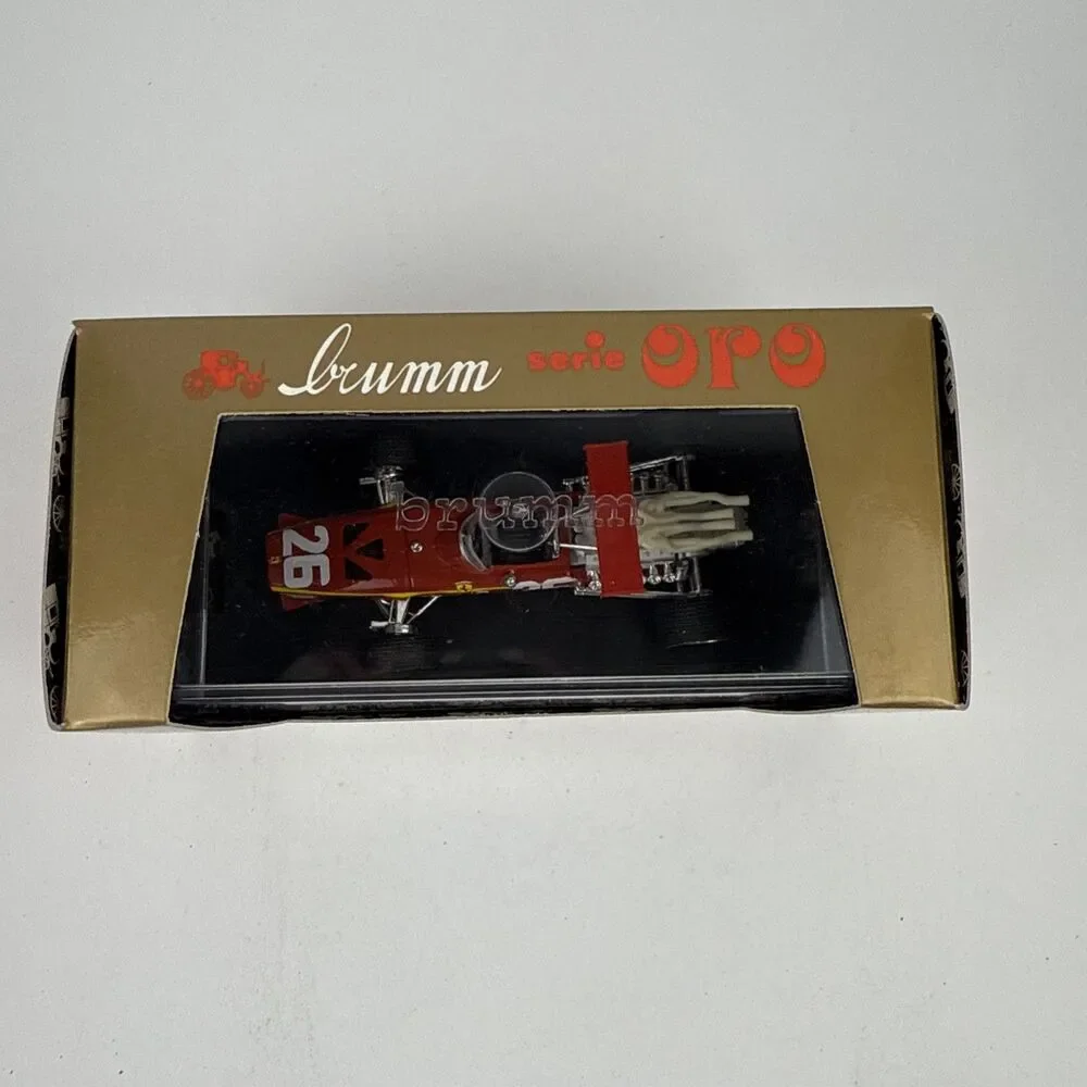 Brumm Models 1:43 Scale R171 - 1968 Ferrari 312F1 HP400 Red #26